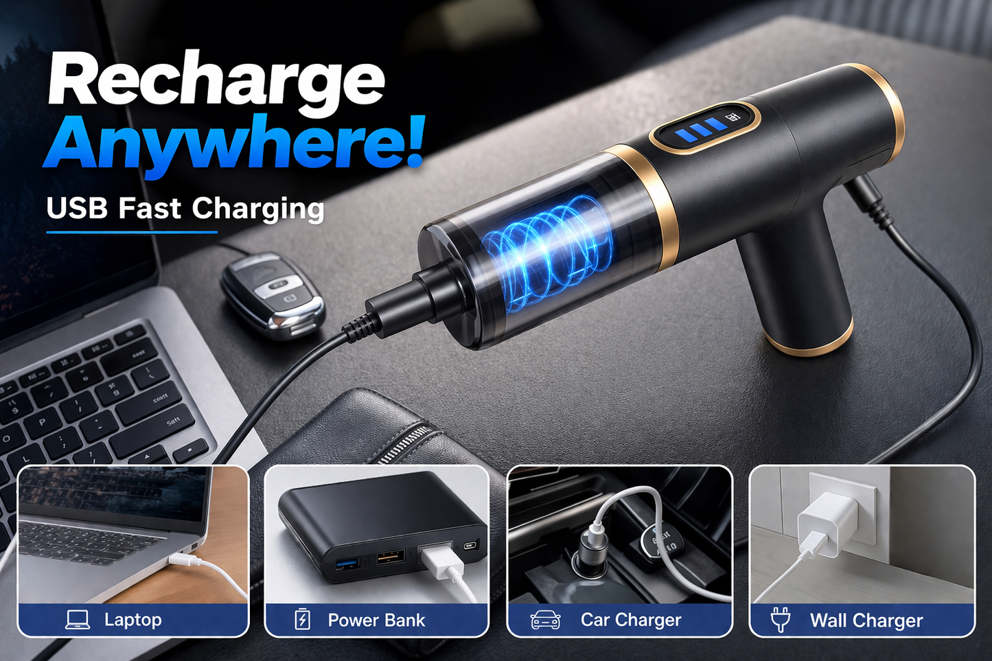 Portable Car Vacuum – Clean Your Car in Seconds!!